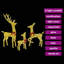 Reindeer Family 3 pcs 68 x 26 x 127 cm Fabric-309029005