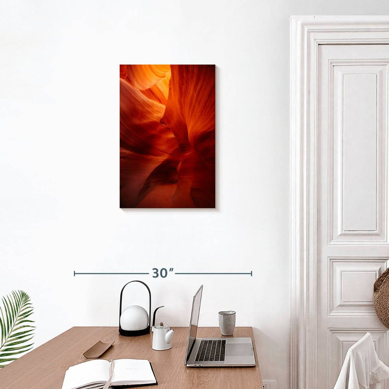 Alvord, canyon antilope rouge abstrait, H 24 po x l 16 po