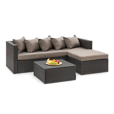 Blumfeldt 5 Seater Rattan Sofa Set