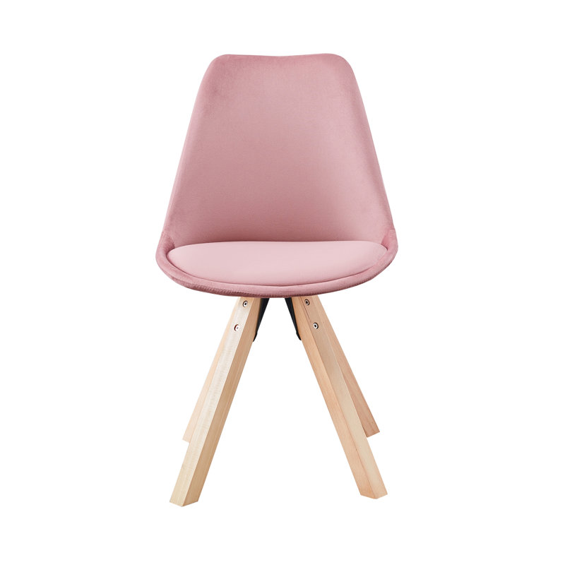 Bariola Upholstered Dining Chair, Pink
