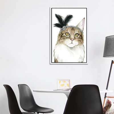Downton Cat IV by Grace Popp - Gallery-Wrapped Canvas Giclée on Canvas