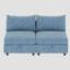 Canapé modulaire modulaire, siège convertible avec rangement, canapé-lit modulaire, combinaisons modulaires flexibles en tissu pour le salon-529370436