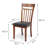 3 Piece Dining Table Set, 2 Classic Style Solid Wood Warm Chairs with Pedestal Round Dining Table, Kitchen Room Set, w PU Leather Cushions-2090437324