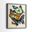 «Collage Butterflies I-Premium», reproduction encadrée prête à accrocher - aucun clou requis - aucun clou requis-171790346-171790338