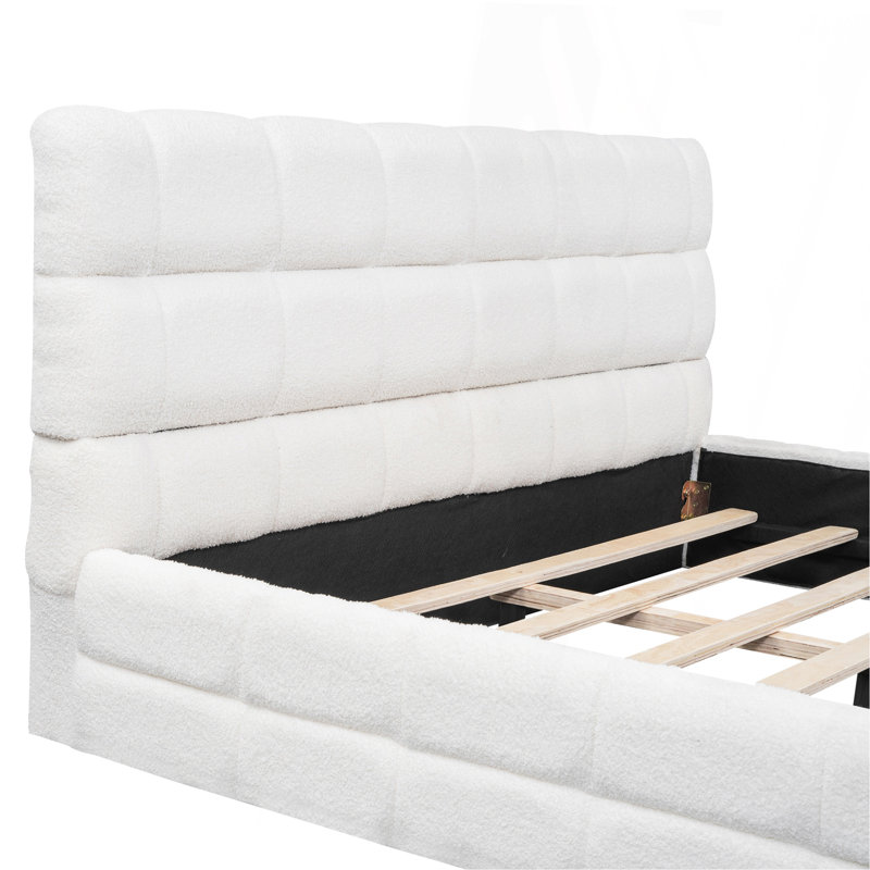 Queen Size Upholstered Platform Bed