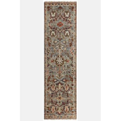 Oriental Area Rug in Gray
