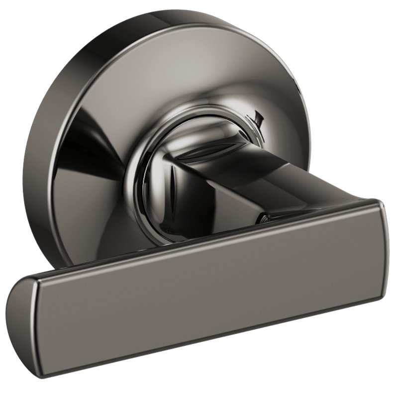 Kintsu® Two Handle Wall Mount Tub Filler, Brilliance Black Onyx, Lever