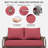 3-Piece Outdoor 5" Replacement Cushion Set Seat/Back Cushion，Only cushions-1062766653