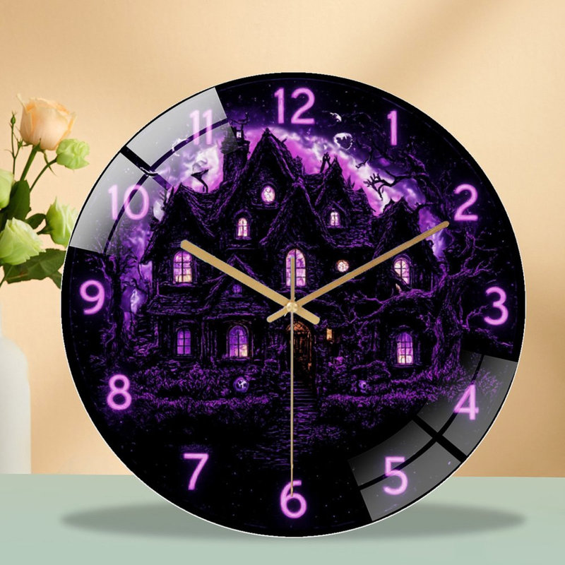Horloge murale Haunted House