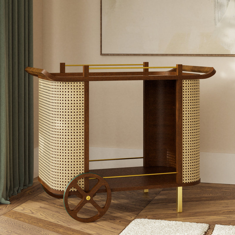 Kinser Modern - Chariot-bar Dinda, Brun neutre