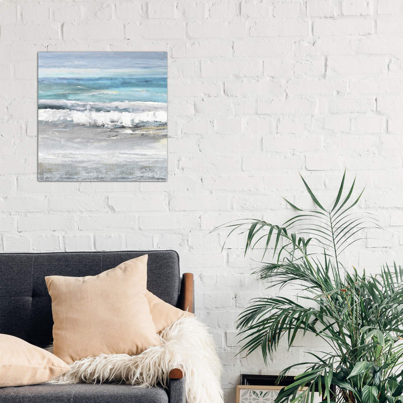 Tides I by Rachel Springer - Wrapped Canvas Painting, 45.72 cm H x 45.72 cm W x 3.175 cm D