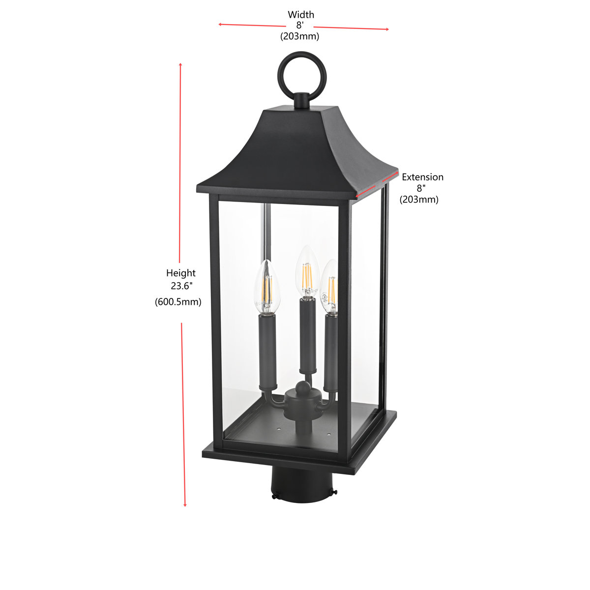 Birch Lane Hanover Outdoor Post Light - Thumbnail 5