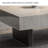 Simple rectangular rock slab floating coffee table-104732922