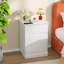 Dornisha 17'' W Solid Wood Nightstand, 3 Drawer Nightstand With Charging Station(Set Of 2)-712428630-712428628