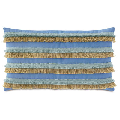 Nocatee Fringed Sunbrella® Outdoor Throw Pillow
