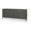 Buffet de 80 po de largeur Blanco