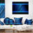 Disco Blue Waves - Abstract Printed Pillow-29583787-29583791