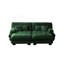 Canapé-lit Cloud pour le salon, canapé 2 places en chenille avec 2 coussins lombaires et 2 coussins décoratifs, canapé rembourré à accoudoirs larges avec 2 repose-pieds, vert chenille-15437546-15437545-15437542