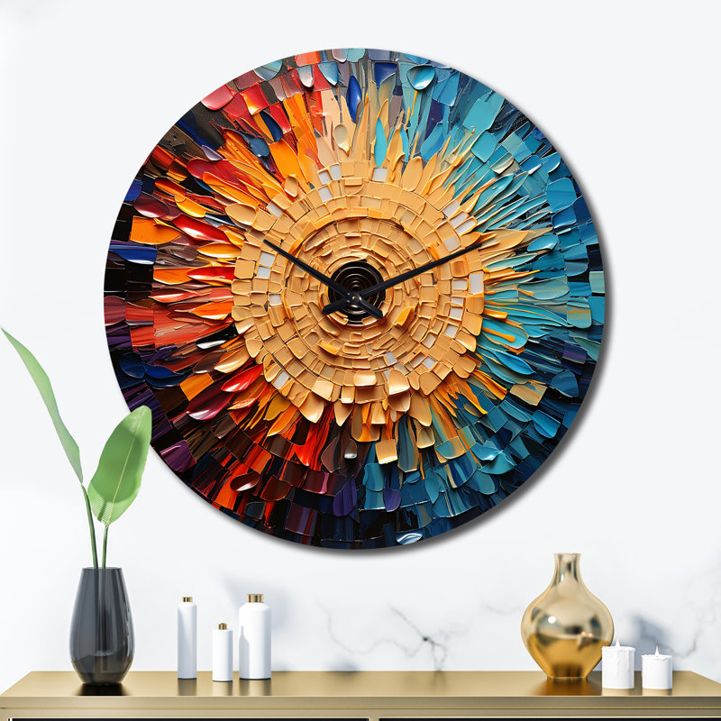 Horloge murale colorée, Très grand