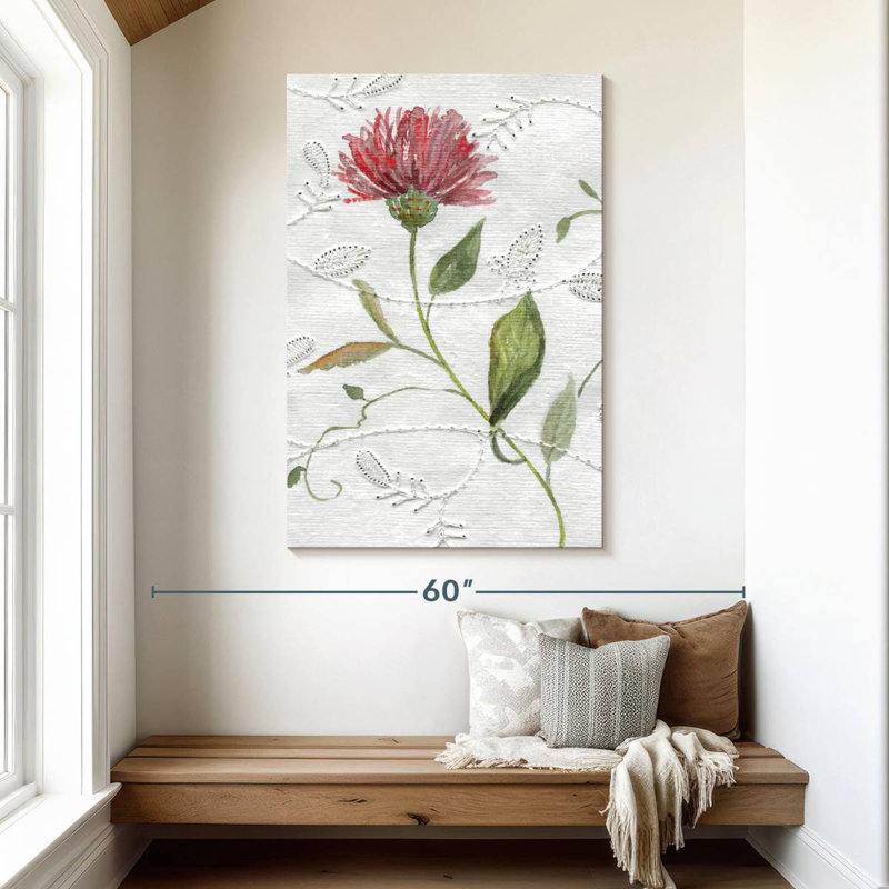 Broderie botanique Harnek I, H 48 po x l 32 po