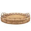 Plateau décoratif rond en bambou pour décoration de table basse - Mignon plateau de décoration pour repose-pieds, cuisine, vestibule ou bibelot - ensemble de 2 po, 30 po, 24 po-2065137806