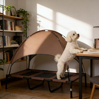 Lit pour animal de compagnie de style moderne, lit pour chien portatif surélevé