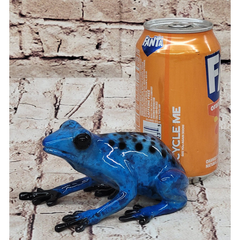 Figurine de sculpture en bronze bleue