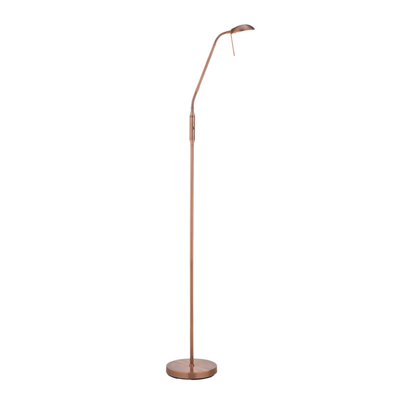 Bloomsdale 160cm Task Floor Lamp with Outlet, Copper