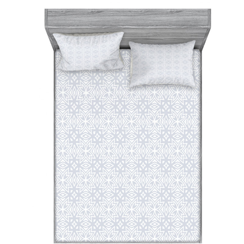Celtic Microfiber Floral Sheet Set, Full Sheet Set with Fitted Sheet