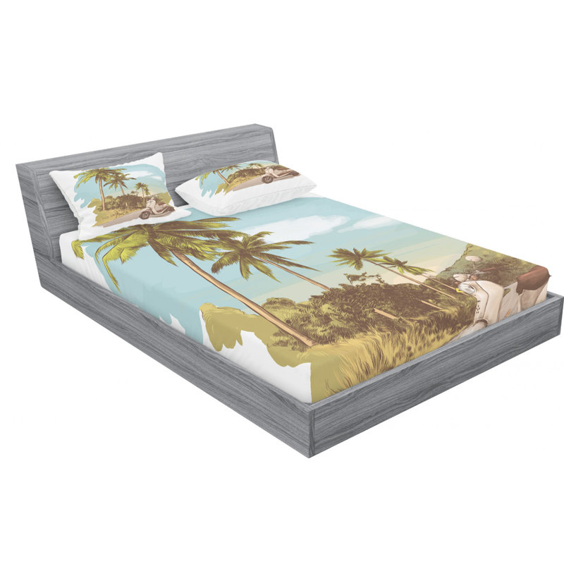 Ensemble de draps, Ensemble de draps pour lit double avec un drap-hou