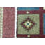Tapis rouille et vert noué à la main de haute qualité