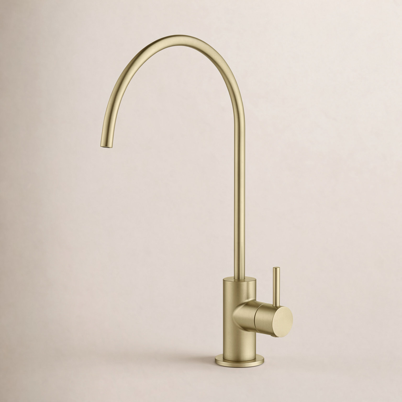Circular Cold Water Dispenser, Brushed Gold