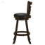 Ensemble de tabourets pivotants à hauteur de bar Cappuccino, sièges rembourrés confortables avec dossier élégant et support robuste pour les bars élégants