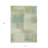 3' X 5' Artichoke Green And Beige Abstract Washable Indoor Outdoor Area Rug