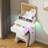 Vanity Desk, Makeup Vanity With Led Light Mirror, Small White Vanity With A Super Large Drawer And Power Outlet, 3 Color Lighting Modes Makeup Table For Bedroom, Dressing Room
