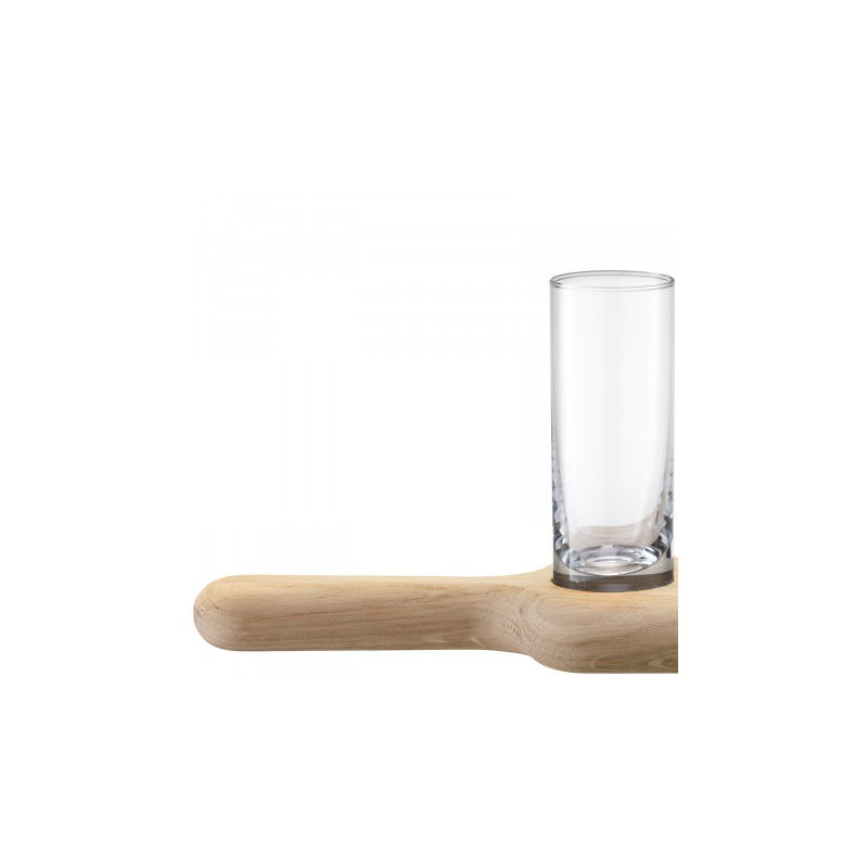 Paddle Handmade Shot Glass, Clear