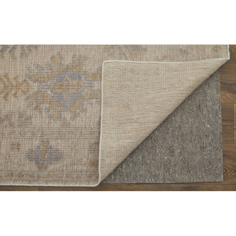 Wendover Transitional Oriental, Beige/Gray Area Rug, Rectangle 8' x 10'