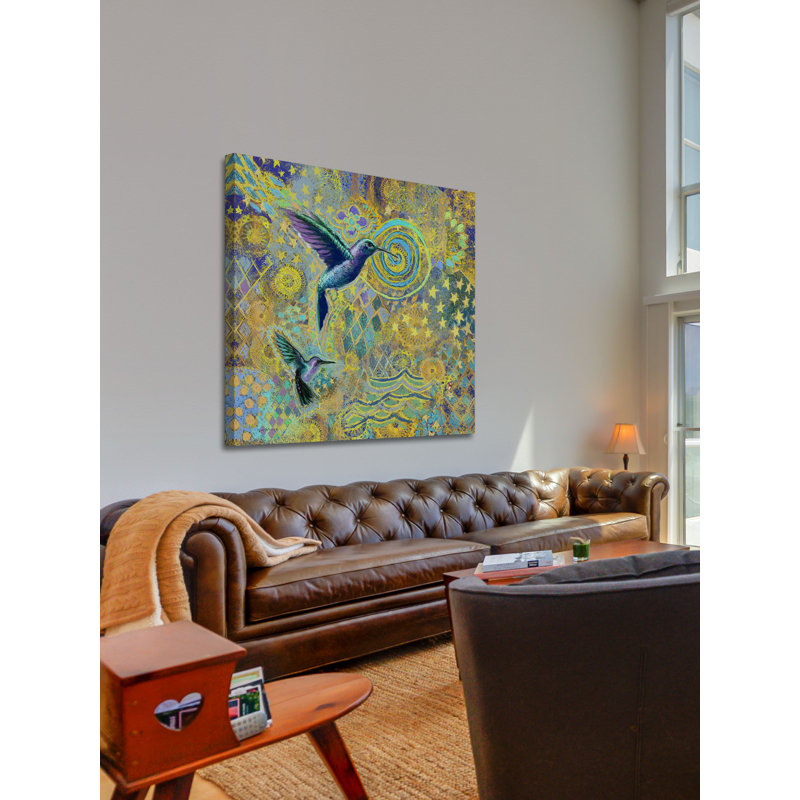« hummingbird » par rick novak, reproduction d’art sur toile tendue, H 48 po x l 48 po