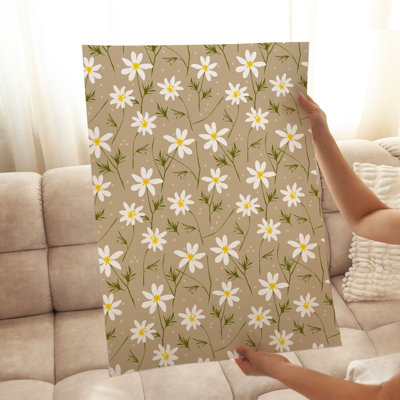 Floral Daisy Flowers I Modern Unframed Art Print