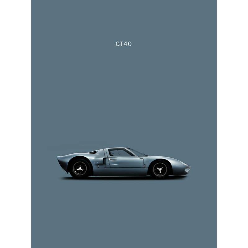 " Ford Gt40 ", 32" H x 24" W  