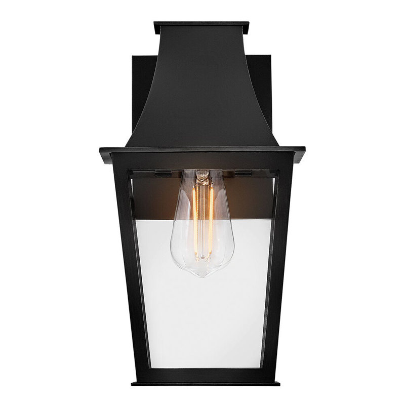 Georgetown 1 - Light Outdoor Wall Lantern, Black