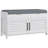Shoe Bench, Entryway Bench With Shoe Storage, Cushion, Hidden Compartments, Adjustable Shelves And Shutter Doors, 35.4" Shoe Organizer
