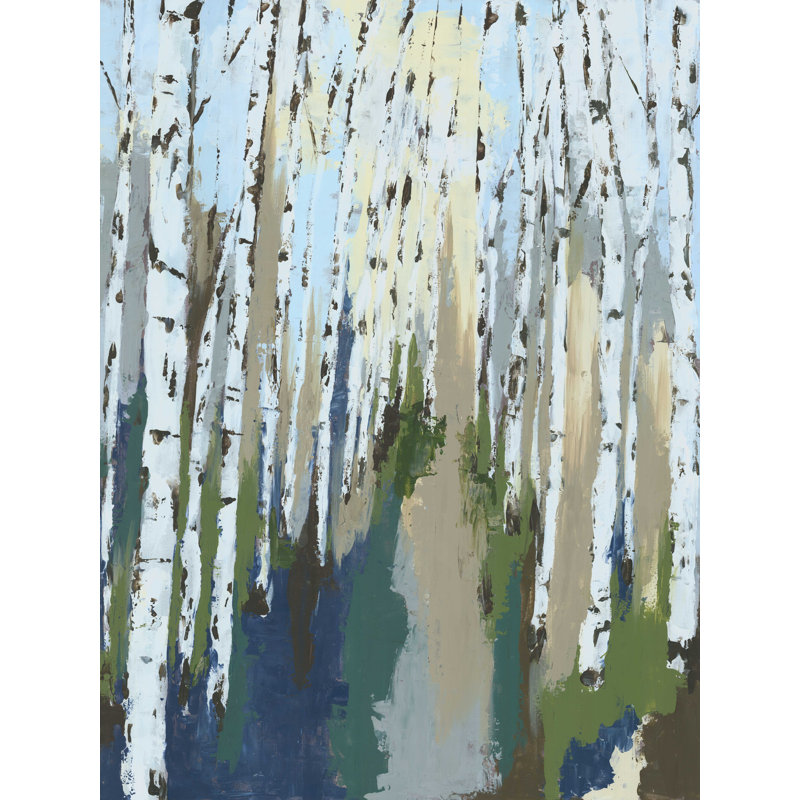 " Birch Trees ", 48" H x 36" W