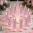 12Pcs Rose Shadow LED Flameless Candles,Romantic Battery Operated Candles Led Pillar Candles for Valentines Anniversary Wedding Christmas Decorations-885143135