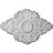 Endurathane Piedmont Ceiling Medallion, 37"W x 26"H x 1 3/8"P, Factory Primed