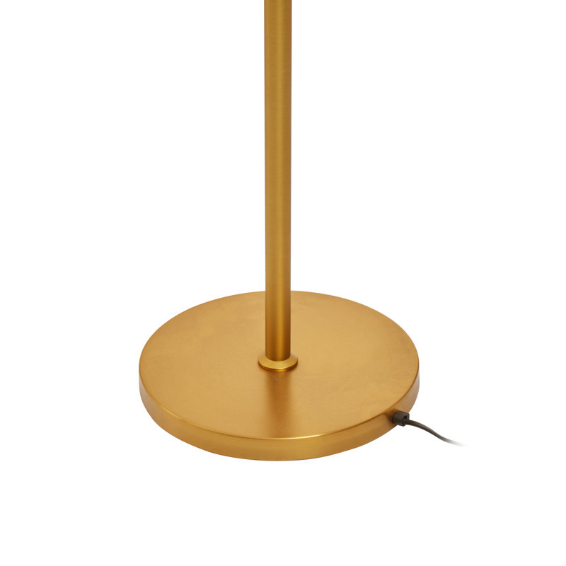 Anselma 200cm Gold Swing Arm Floor Lamp