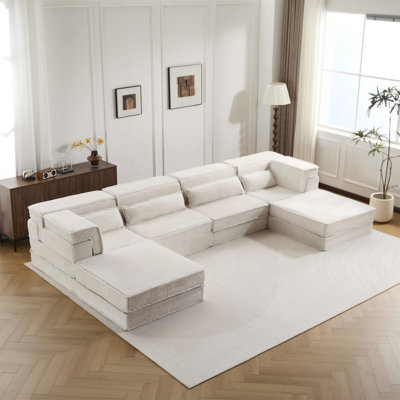 Canapé-lit convertible à plancher modulaire