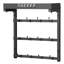 Coffee Mug Holder Wall Mounted with 12 Movable Hooks and Top Shelf Cup Rack