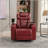 270 Degree Swivel PU Leather Power Recliner Individual Seat Home Theater Recliner With Tray Table,  Phone Holder, Cup Holder,  USB Port, Hidden Arm Storage For Living Room-1471667568