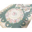 Hand-Knotted High-Quality Beige and Green Runner